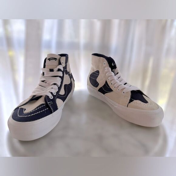 Vans Vault SK8-HI WP VR3 LX Navy Patchwork Size 6 Mens 7.5 Women